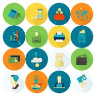 business and finance icon set N238