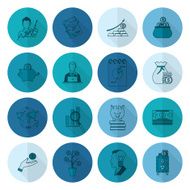 business and finance icon set N240