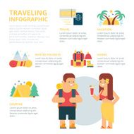 Traveling infographic vector illustration