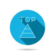 Triangle icon Top or best result sign N6