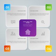 Vector colorful info graphic elemen N3