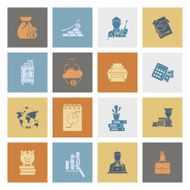 business and finance icon set N242