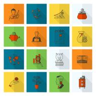 business and finance icon set N245