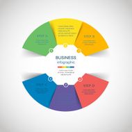 Vector circle infographic N48