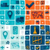 navigation flat infographic N13