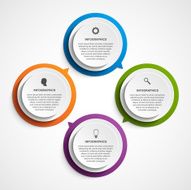 Abstract business options infographics template N5