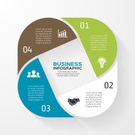 Infographic diagram presentation 4 options N3