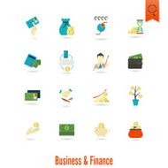 business and finance icon set N252