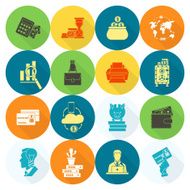 business and finance icon set N253