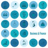business and finance icon set N256