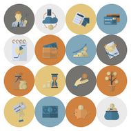 business and finance icon set N257