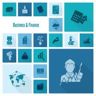 business and finance icon set N258