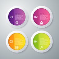 Vector illustration infographics four options N30