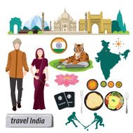 illustration travel around Republic Of India