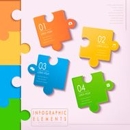 modern puzzle infographic elements N3