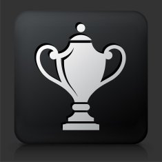 Black Square Button with Trophy N4