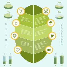 Series infographic elements for design and graphics Ecology nature
