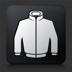 Black Square Button with Jacket N3