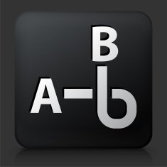 Black Square Button from A to B Directions