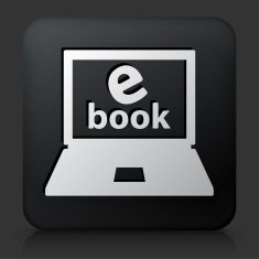 Black Square Button with Laptop Icon N3
