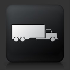 Black Square Button with Truck Icon N2