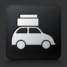 Black Square Button with Car Icon N2