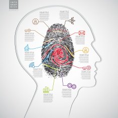 Vector infographics web design template with criminal N2