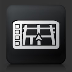 Black Square Button with GPS Navigation N3