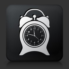 Black Square Button with Clock Icon N10