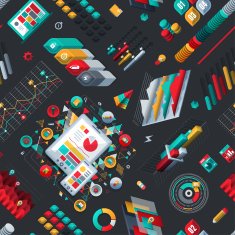 Infographic Seamless Pattern N3