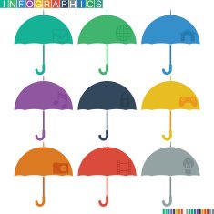 Abstract infographics flat design N12