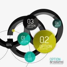 Vector infographic report template N7