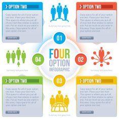 Vector infographic with four steps