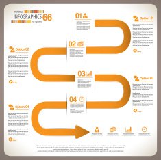 Minimal infographic template N16
