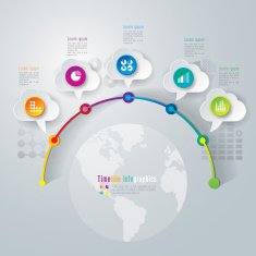 Infographics vector design template N132