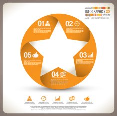 Minimal infographic template N17