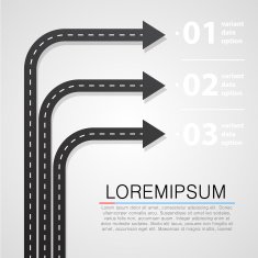 Street road and sign infographics N2
