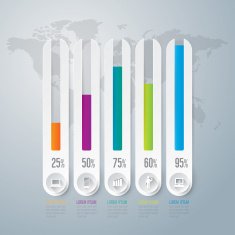 Infographics vector design template N136