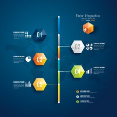 Infographics vector design template N137
