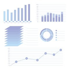 Modern info graphic for business project