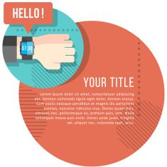 Smart Watch with copyspace