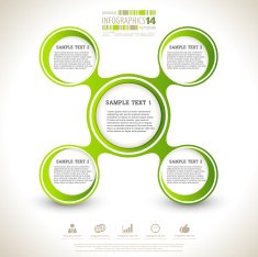Minimal infographic template N18