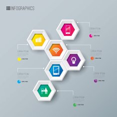 Infographics vector design template N139