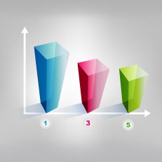 Example of cube chart Infographics element N3