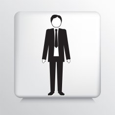 Square Icon With Businessman N2