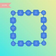 metaball colorful round diagram infographics N13