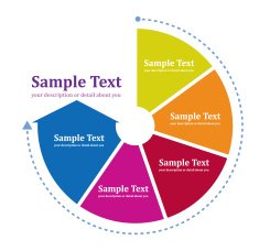 continual circle arrow multicolor N2