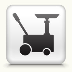 Square Button with Car Generator interface icon