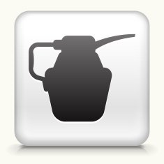 Square Button with Car Oil interface icon