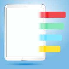 Tablet with bookmarks (tags) N2